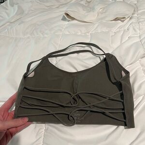 NVGTN Khaki Green Invincible Bra